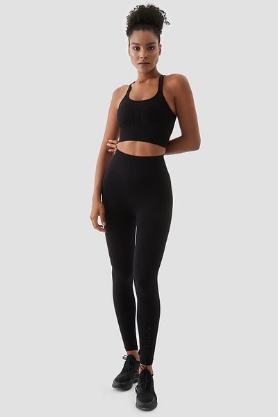 Superstacy Kate Seamless Recovery Black Sports Leggings