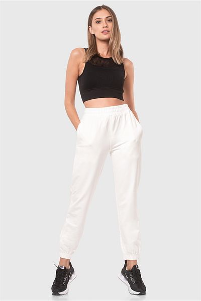 Superstacy Cream Jogger Sweatpants