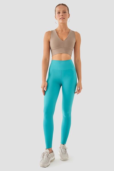 Superstacy Popi High Waist Turquoise Sports Leggings