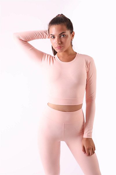 Superstacy Salmon Crop Top