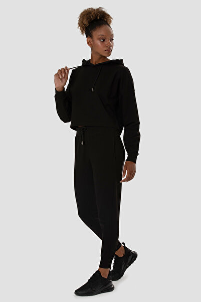 Superstacy Lisa Oversize Чорна кроп-худі