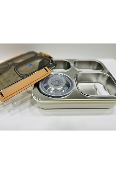 Vagonlife Stainless Steel Bento Lunch Box with 4 Compartments 1200ml Vgn 7080