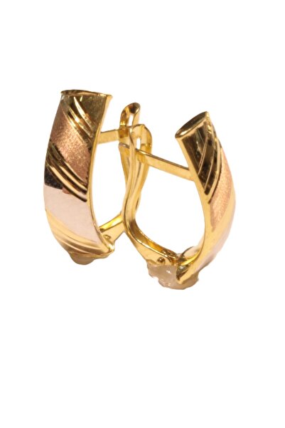 Hakan Güler Kuyumculuk 14 Ayar Altın Taşsız J Küpe