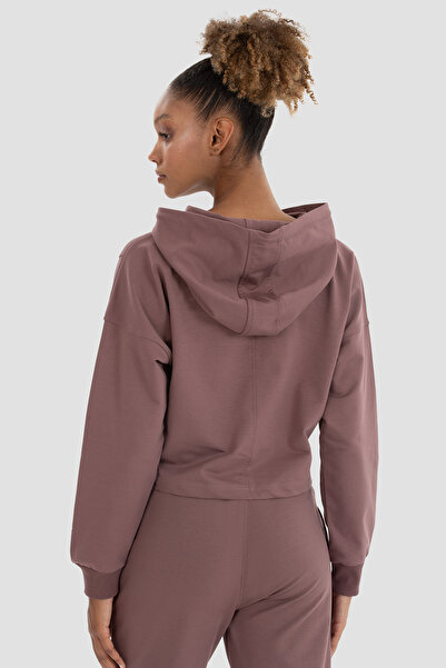Superstacy Ліза Oversize Темно-рожева кроп-худі