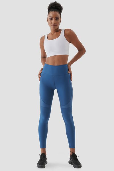 Superstacy Yvonne Shiny Piece Detailed Petrol Sports Leggings