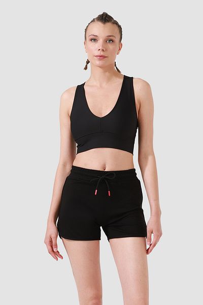 Superstacy June Black Sports Shorts