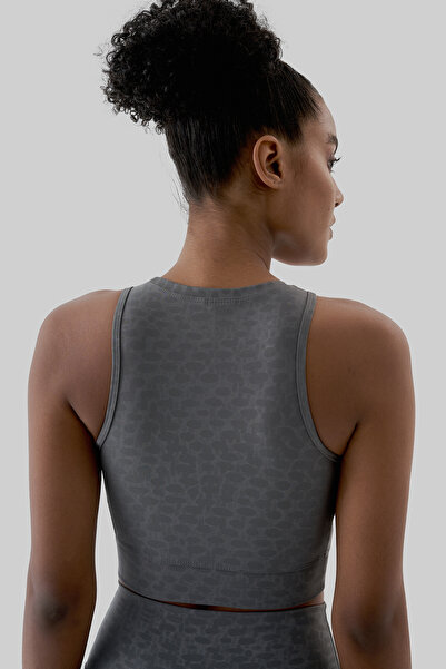 Superstacy Roise Drop Patterned Smoked Sports Bra