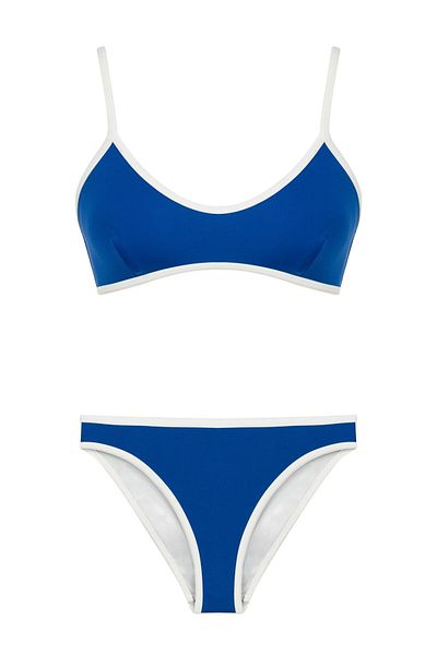 AQUELLA Triangle Bikini Set with U Cut Piping