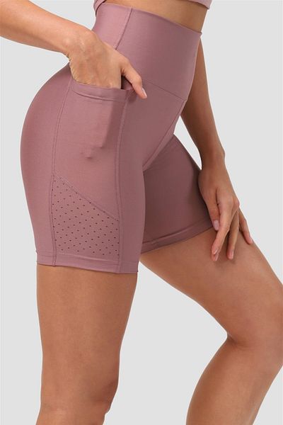Superstacy Laser Cut Pocketed Rose Short Tights