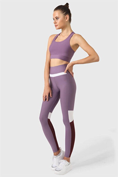 Superstacy Cross Strap Lilac Sports Bustier