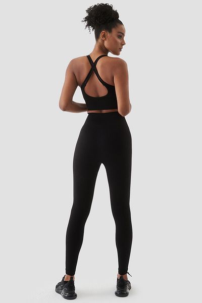 Superstacy Kate Seamless Recovery Black Sports Leggings
