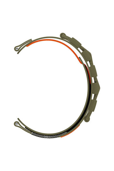 ZenithWorks Galaxy Watch 46mm Krd-112 22mm Orbital Braided Rope Design Nylon Fabric Mesh Cord