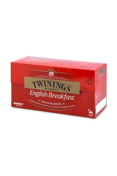 Twinings English Breakfast Tea - Ingiliz Kahvaltı Çayı 25'li Poşet Çay 50 G