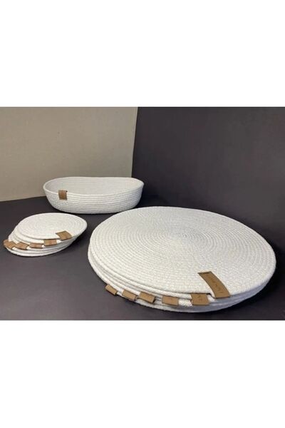 COSMICLINE Χειροποίητα σκεύη από γιούτα για 6 άτομα - 13 τεμάχια σετ σκευών