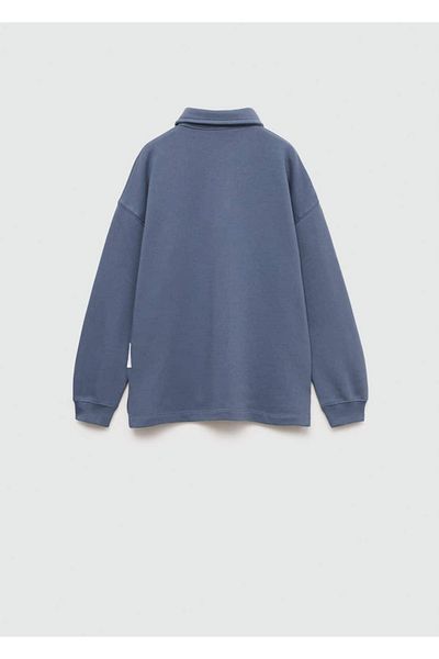 MANGO Kids Tricou polo cu mânecă lungă din bumbac