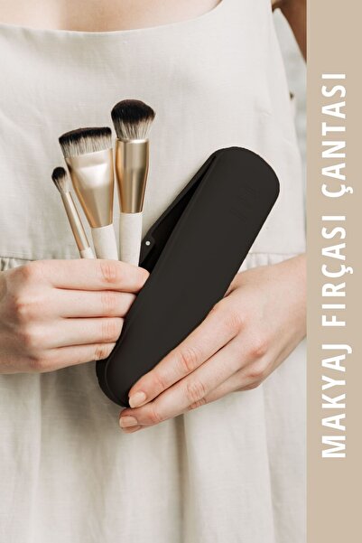 Mamastuff Silikon Makyaj Fırçası Çantası - Kalem Kutusu Organizer - Küçük Boy...