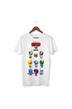 YAPO T CARET Brawl Stars Leon Ti ort Cocuk Yeti kin Beyaz T shirt Unisex Cocuk Ti ort Fiyat Yorumlar Trendyol