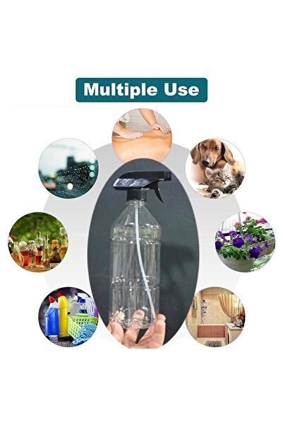 abnturk Fonksiyonlu Şeffaf Sprey Şişesi 1000ml Tetikli Sprey Bidonu Su Kabı, ...