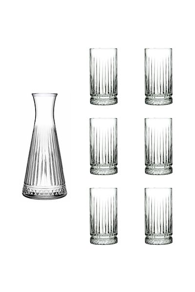 Paşabahçe Elysia 7 Piece Soft Drink Set (1 Carafe & 6 Soft Drink Cups)