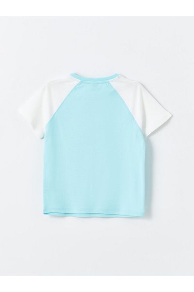 LC Waikiki Dívčí triko s krátkým rukávem s potiskem LCW Crew Neck