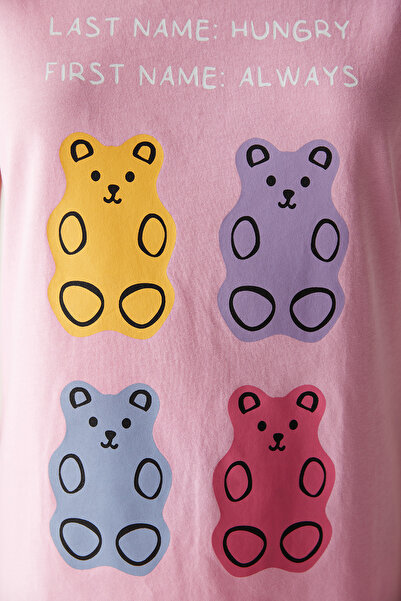 Penti Gummy Bear Pembe Pantolon Pijama Takımı