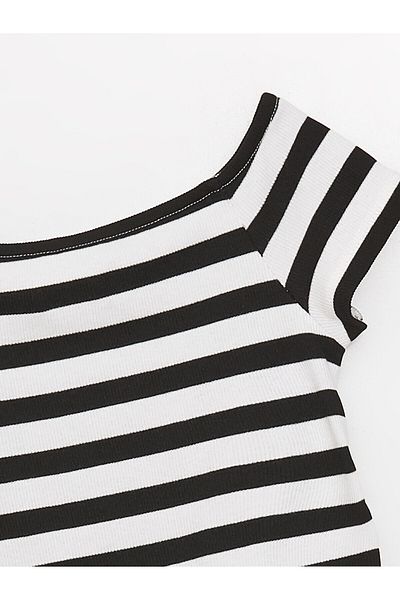 LC Waikiki Tricou de bază pentru fete LCW cu decolteu barcă