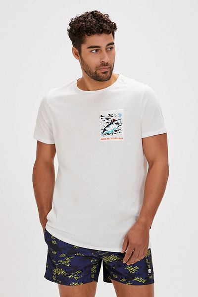 Bad Bear WHITE FRANCIS Men's T-SHIRT