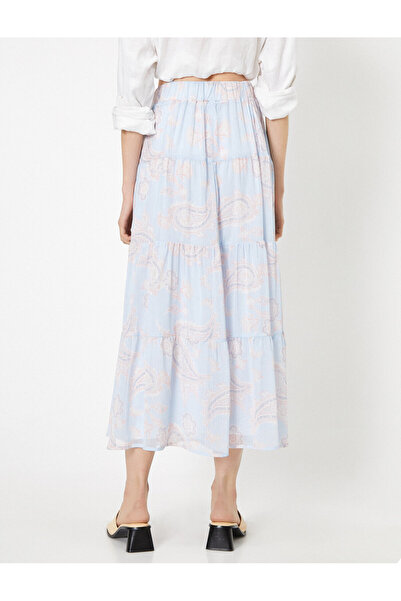 Koton Detailní Maxi sukně s pravidelným volánovým vzorem