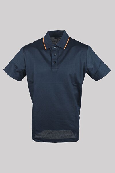 PAUL&SHARK Erkek Polo Yaka Düğme Kapamalı Kısa Kollu Lacivert Polo Yaka T-Shi...