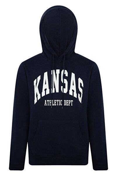 Superfly Men Kapüşonlu Sweat Erkek Lacivert Sweatshirt 23189-15