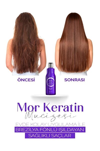 818 cosmetics Profesyonel Brezilya Krem Keratin, Saç Botox Uygulaması (boyalı...