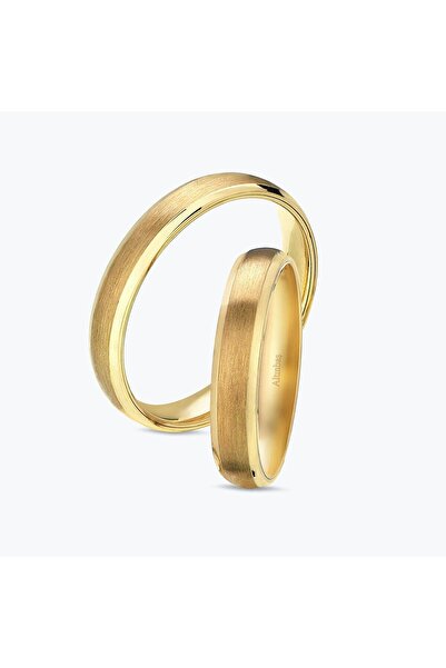 Altınbaş 14 Ayar Altın Unisex Bombeli Alyans 4 mm