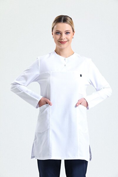 Ehil Doktor/hemsire Forması Likralı Tesettür Üniforma Tek Üst