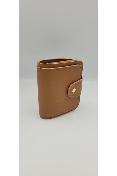 DAVID POLO Women's David Polo Brown Multi-Compartment Mini Size Quality Soft Wallet