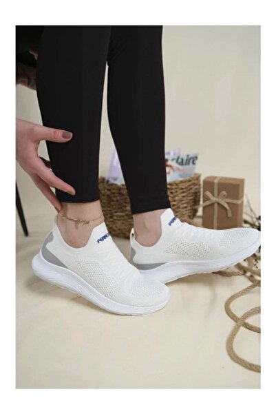 Demashoes Новий сезон без шнурків трикотажні білі кросівки Ferrozen