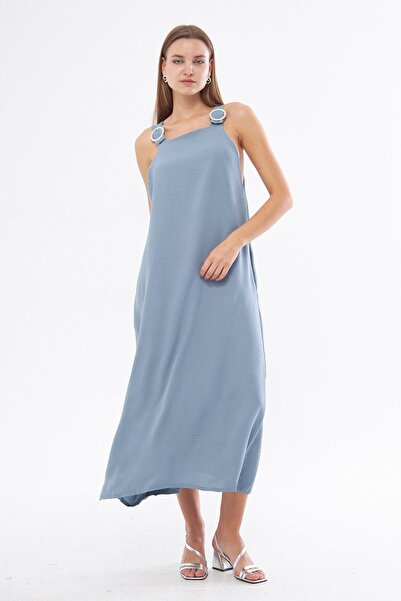 The Champ Clothing Svetloplava Sa kamenčićima Sa detaljem na ramenu četvrtast...