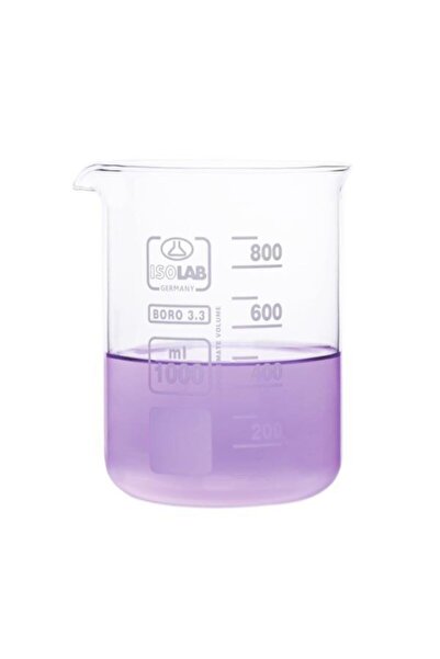 ISOLAB Isotherm Beher Cam Kısa Form 800 Ml