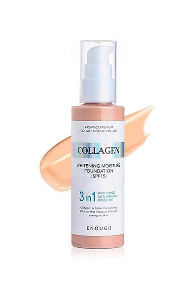 Enough ENOUGH Collagen - Brightening SPF 15 Foundation, 3 in 1 Whiteburns Foundation