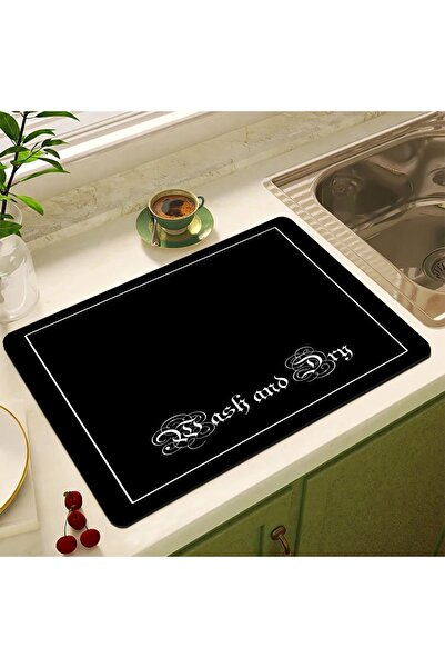 Else Halı Tezgah Üstü Bulasik Kurutma Matı Kaymaz Su Emici Kurulama Bezi Kurutma Örtüsü DSN-19