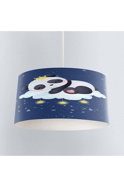 Else Dekor Rabbit Patterned Blue Brown Children's Baby Room - Cute Pendant Lamp Chandelier