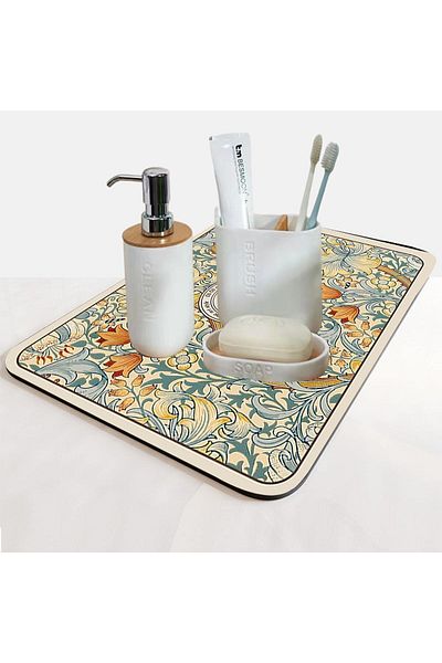Else Dekor Water Absorbent Bathroom Organizer Σαμπουάν ντους Σαπούνι Κύπελλο Οδοντόβουρτσα Pad Organizer Χαλάκι παρουσίασης
