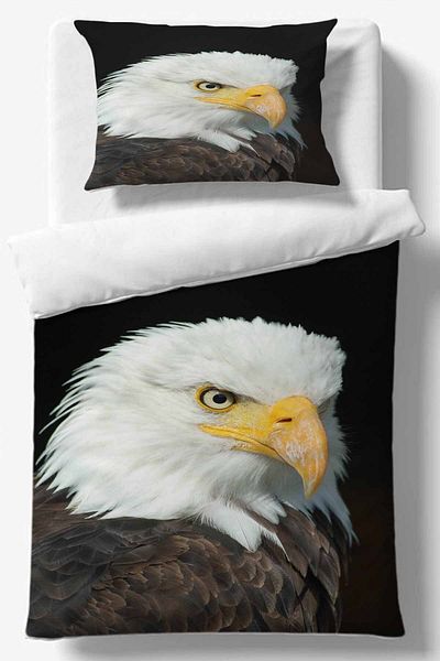 Else Dekor Σετ Παπλωματοθήκη μονής με 3D σχέδιο Eagle
