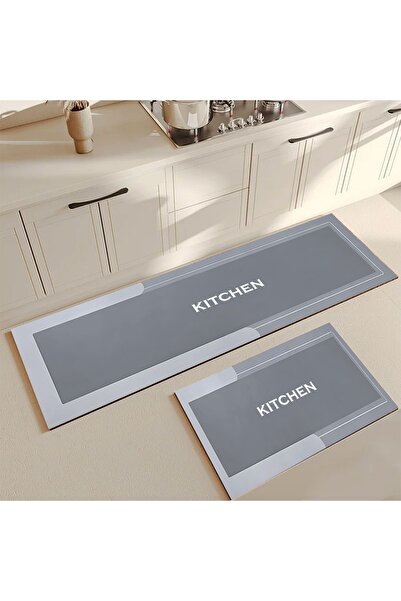 Else Halı Dekoratif Kaymaz Taban Yıkanabilir Tezgah Önü Yolluk Paspas Mutfak ...