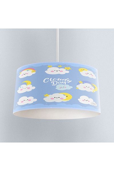 Else Dekor Cloud Patterned Cute Children's Baby Room - Pendant Chandelier