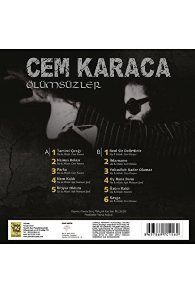35likplakevi Cem Karaca Ölümsüzler 1 Plak