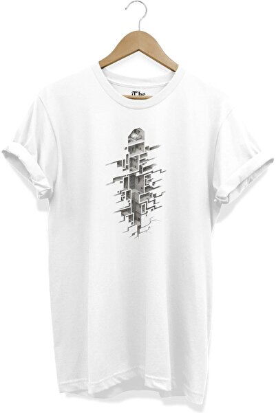 The Baski Bela unisex arhitektonska labirint kuća Štampano kratki rukav T-shirt