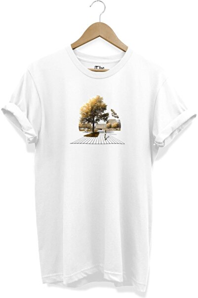 The Baski Bela unisex arhitektonska majica za vrt Štampano kratkih rukava T-s...