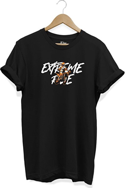The Baski Crna unisex majica za motocikliste, motokros, ekstremne vožnje, kra...