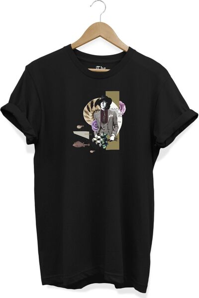 The Baski Crni unisex džentlmen majica Štampano Cool kratki rukav T-shirt