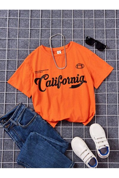 NoVibe تي شيرت مطبوع عليه كرة كاليفورنيا الأمريكية للأطفال للجنسين